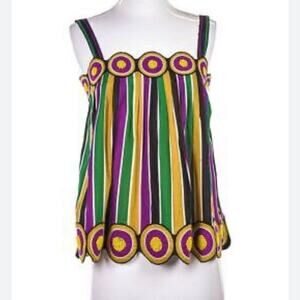 CATHERINE MALANDRINO MULTI COLOR BOHO TOP‎ SIZE 4